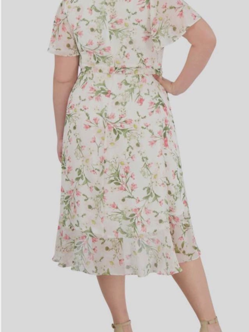 Jessica Howard Floral High-Low Dress Size 22 | Chiffon Midi Dress - Picture 2 of 5